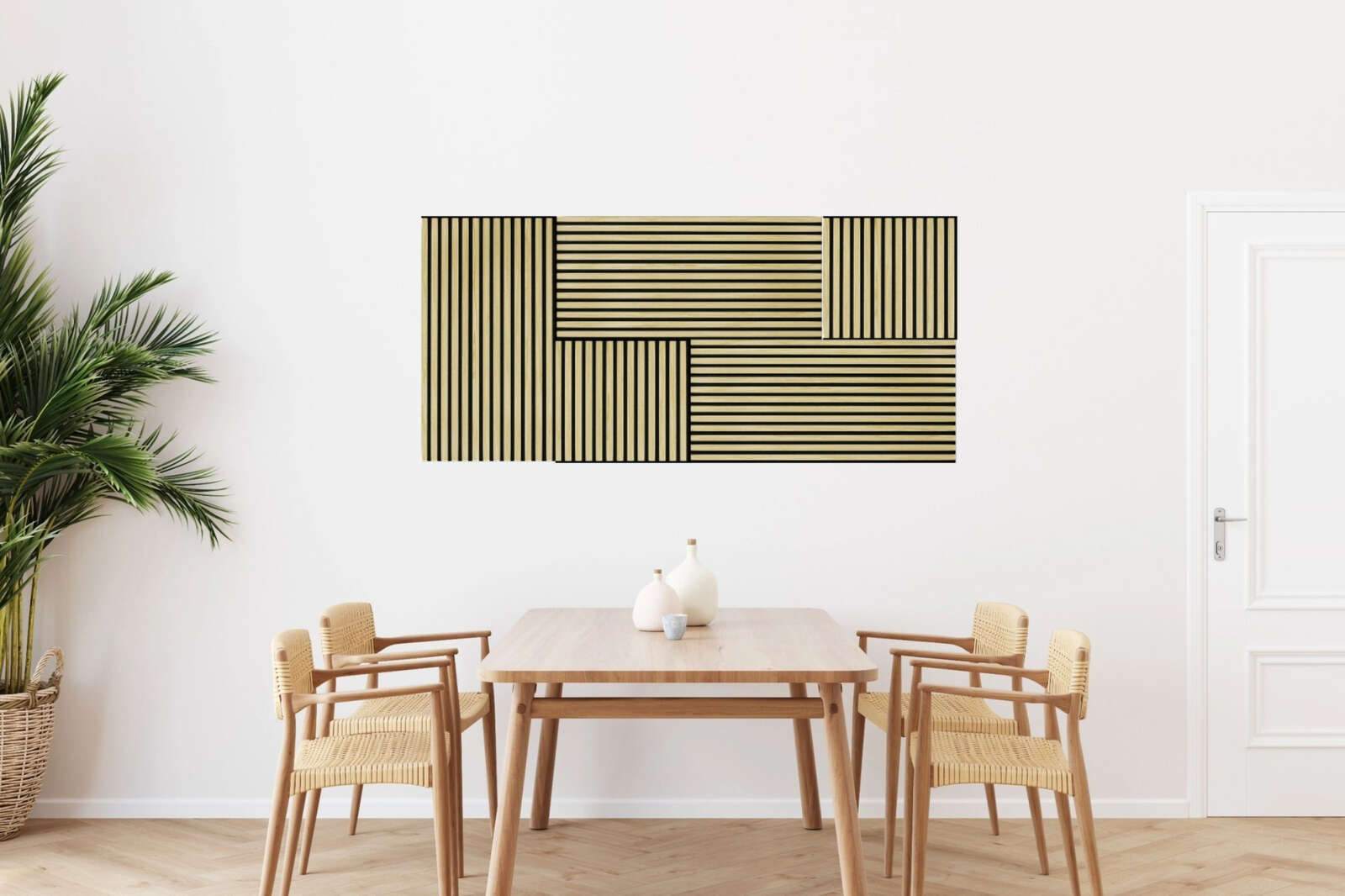 abstrakte Kunst,  Wanddekoration,  Geometrisch,  Streifenmuster,  Holztöne