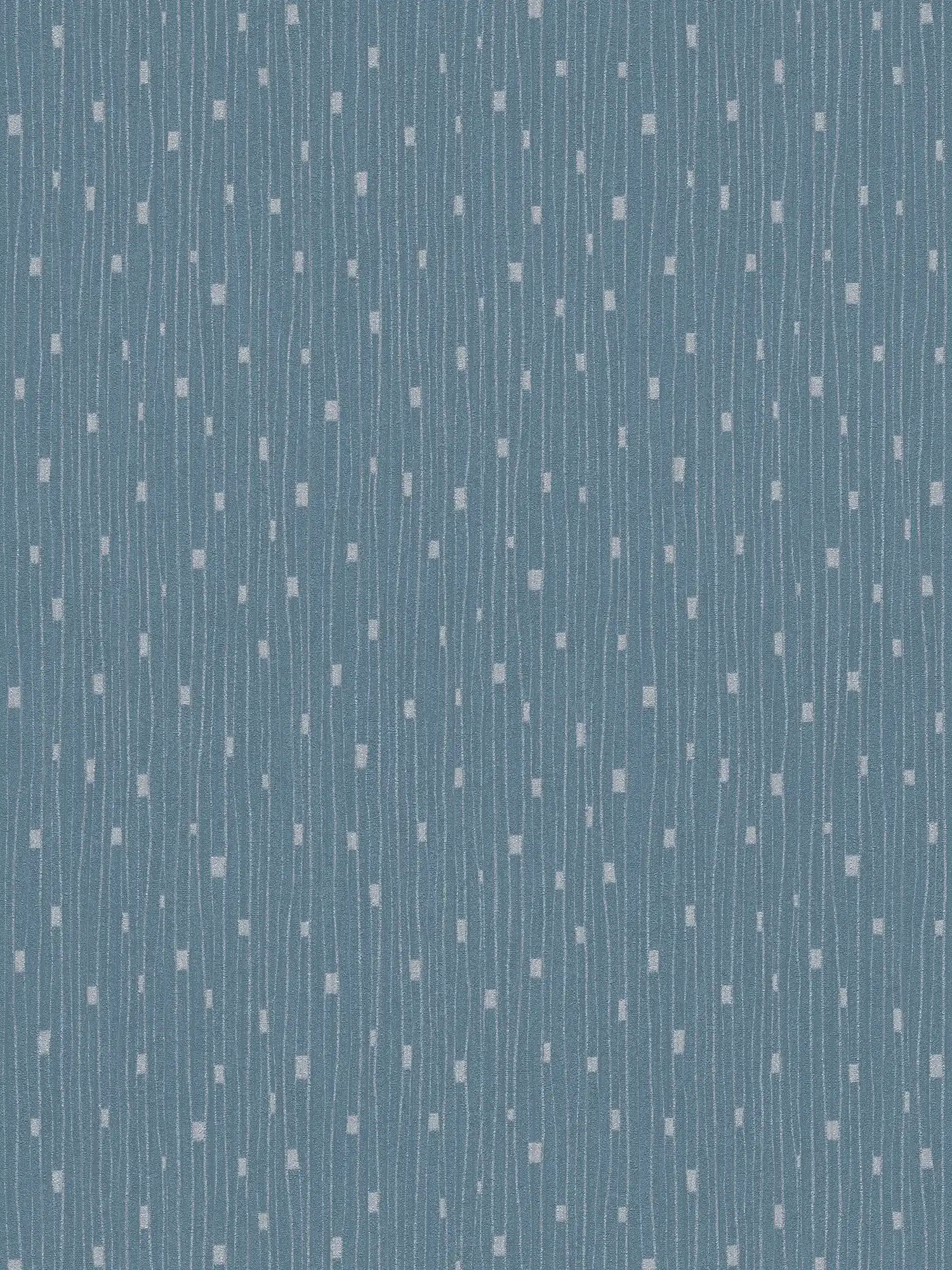             Tapete 50er Jahre Retro Design – Blau, Metallic
        