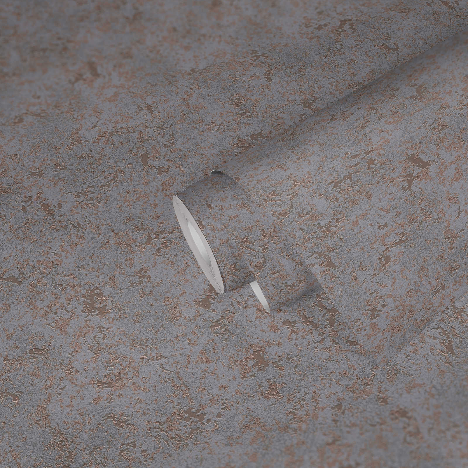             Vliestapete mit Strukturmuster in Putzoptik – Grau
        
