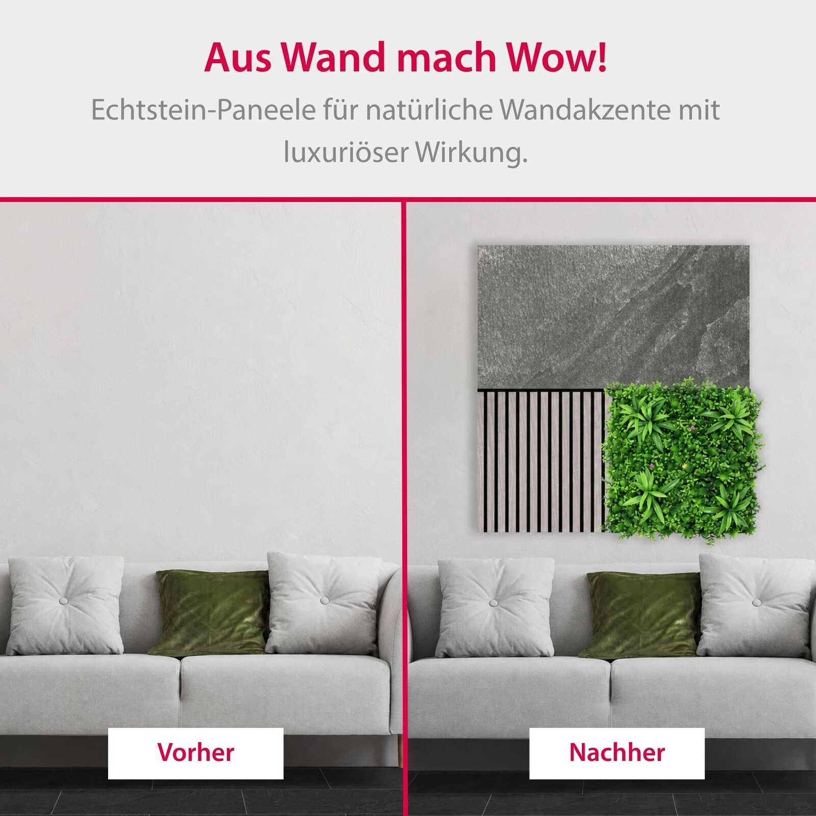 Wandpaneel,  Naturstein,  Grünpflanze,  Wohnzimmerdekoration,  Panel