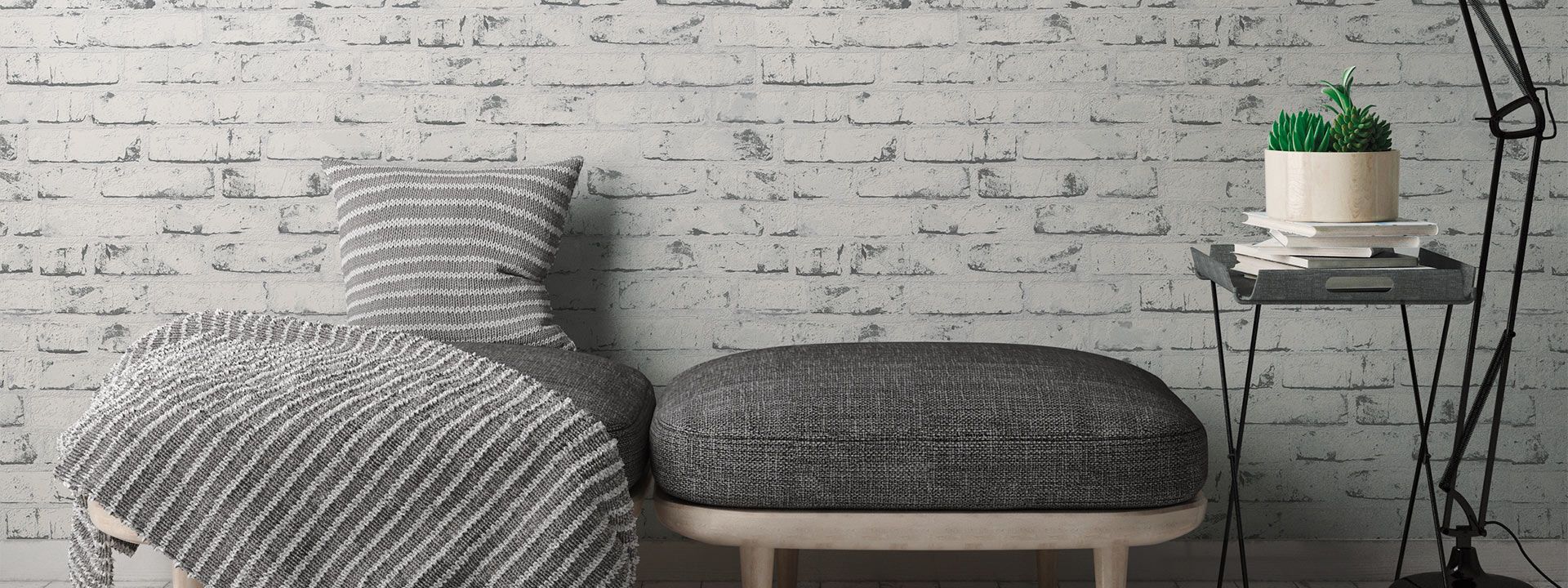 Steinoptiktapete weiß