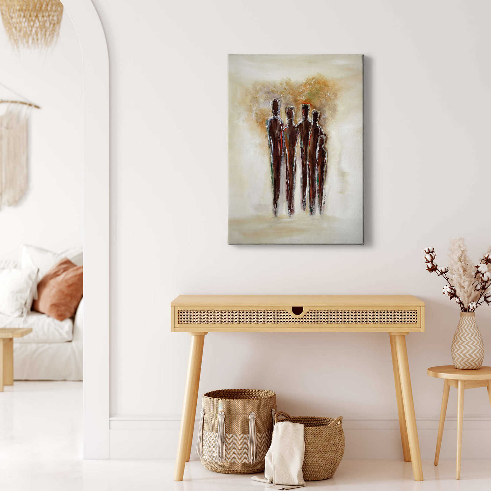             Leinwandbild Kunst Tina Melz 'Together 02', Hochformat – 0,50 m x 0,70 m
        