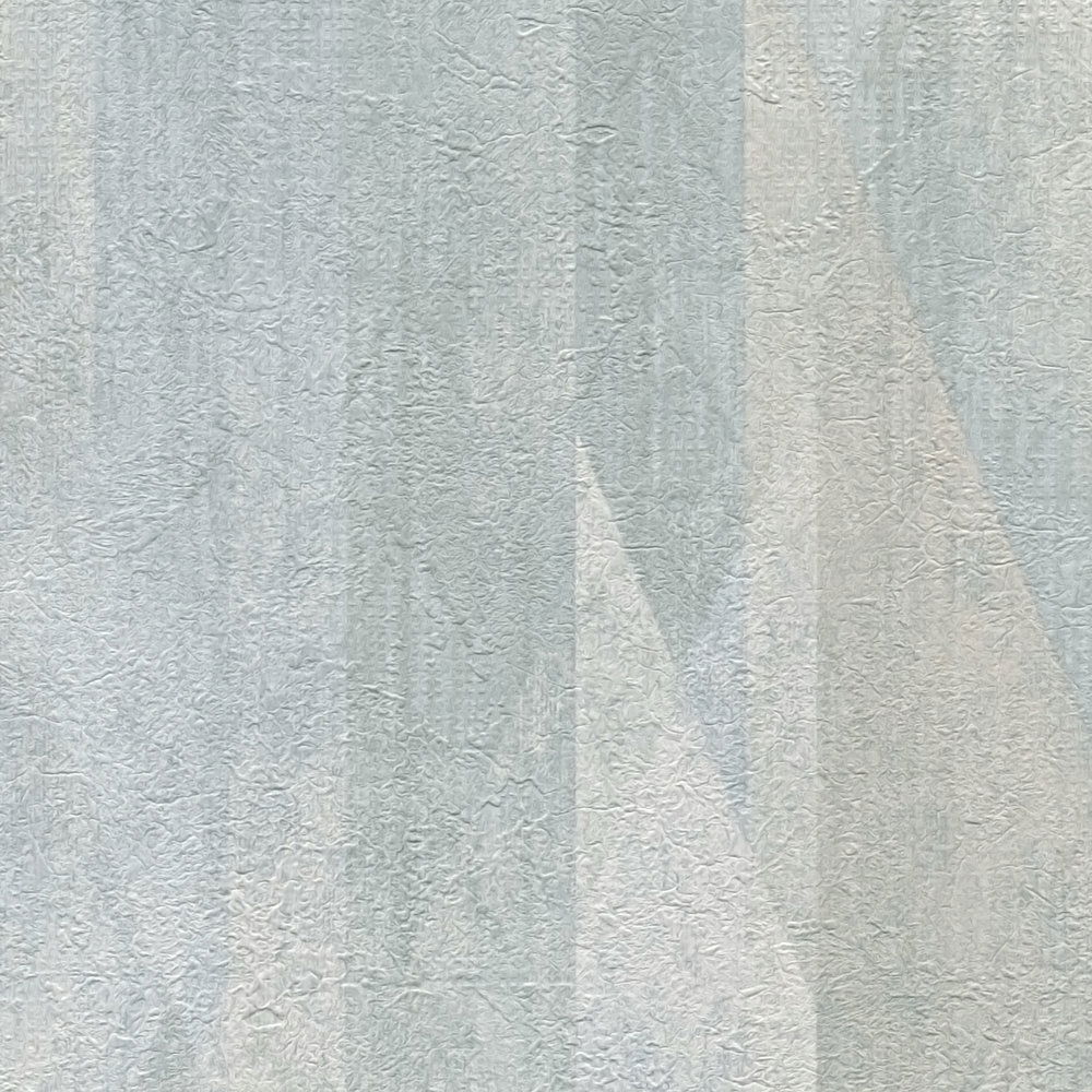             Pattern wallpaper with graphic lozenges - turquoise, blue, cream
        