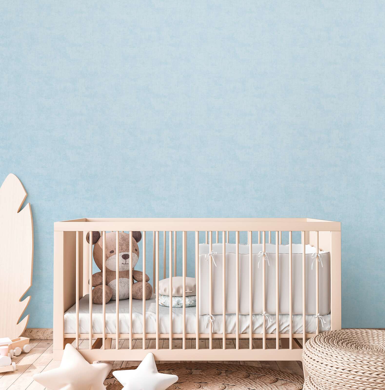             Uni Kinderzimmer Vliestapete - Zeitlos und elegant als ideale Ergänzung zu unseren Motivtapeten – Türkis
        