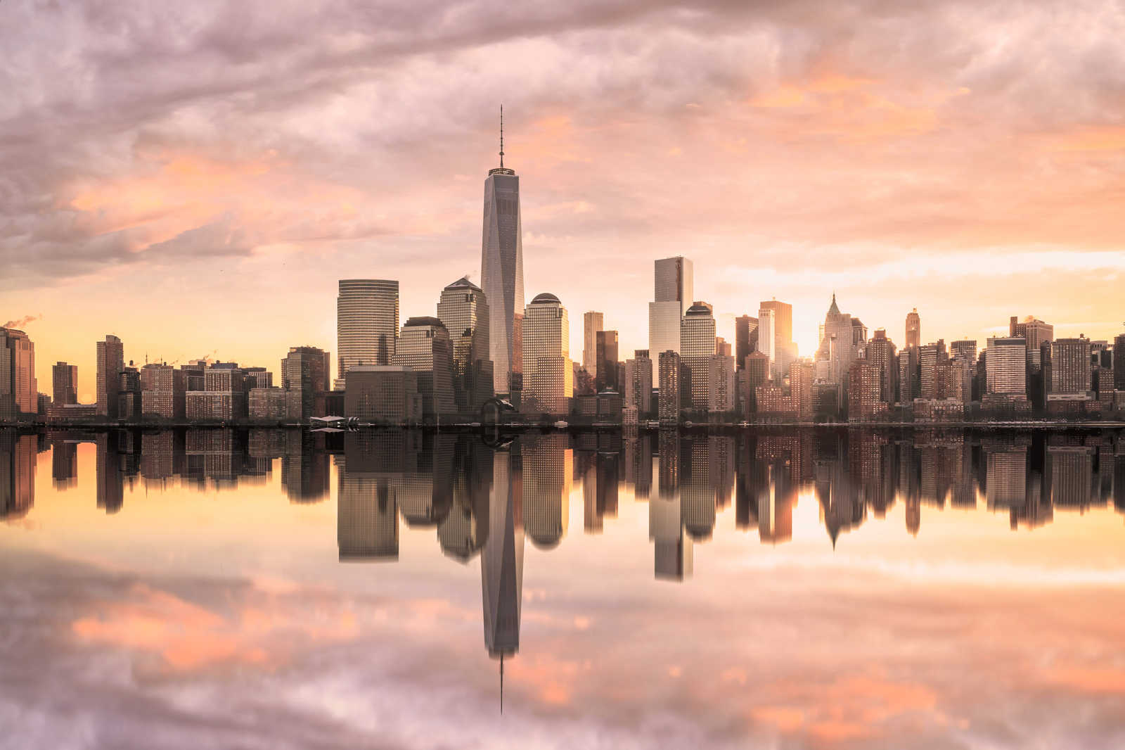 Leinwand New York Skyline am Abend – 0,90 m x 0,60 m