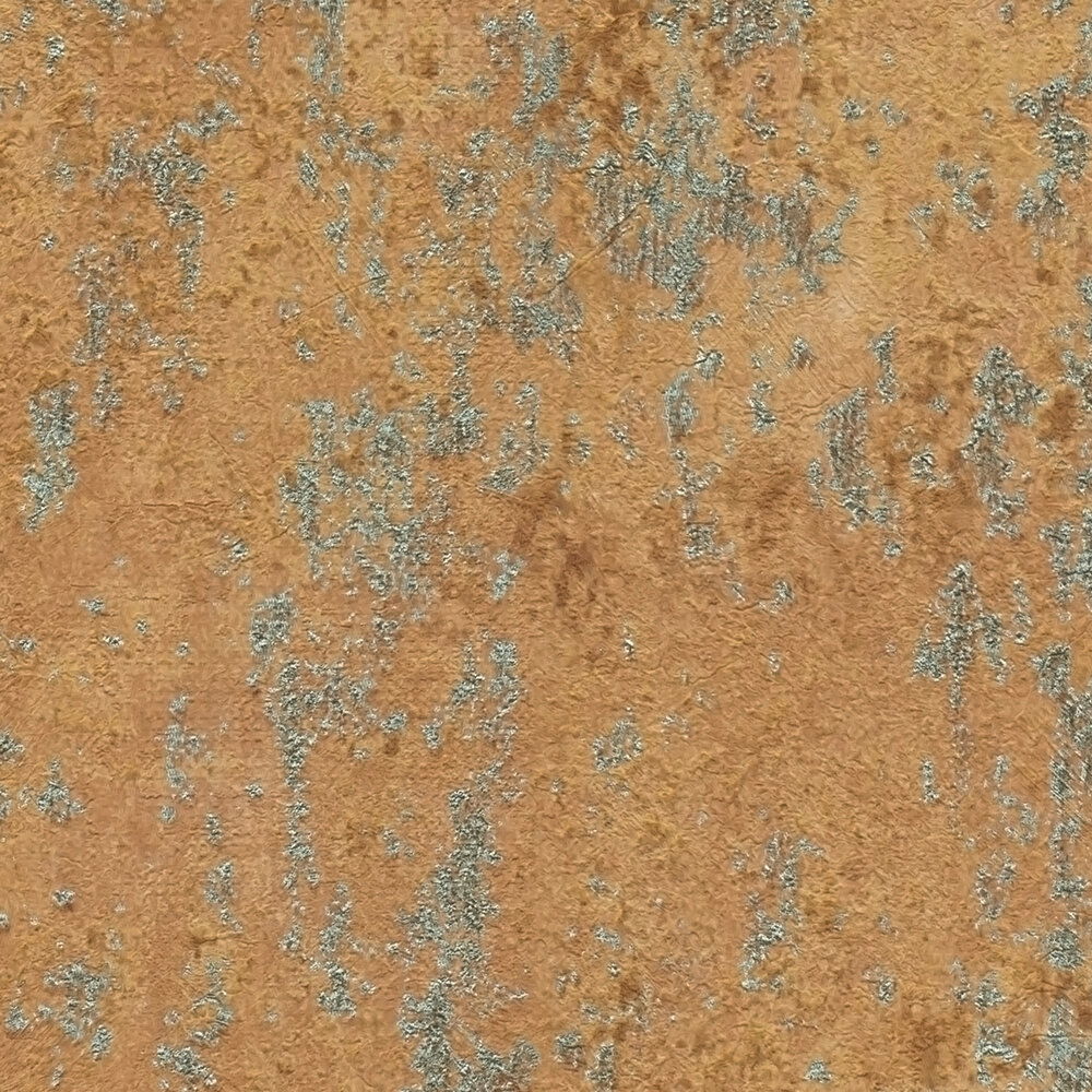            Industrial-Stil Vliestapete in Betonoptik und feiner Struktur – Braun, Orange, Grau
        
