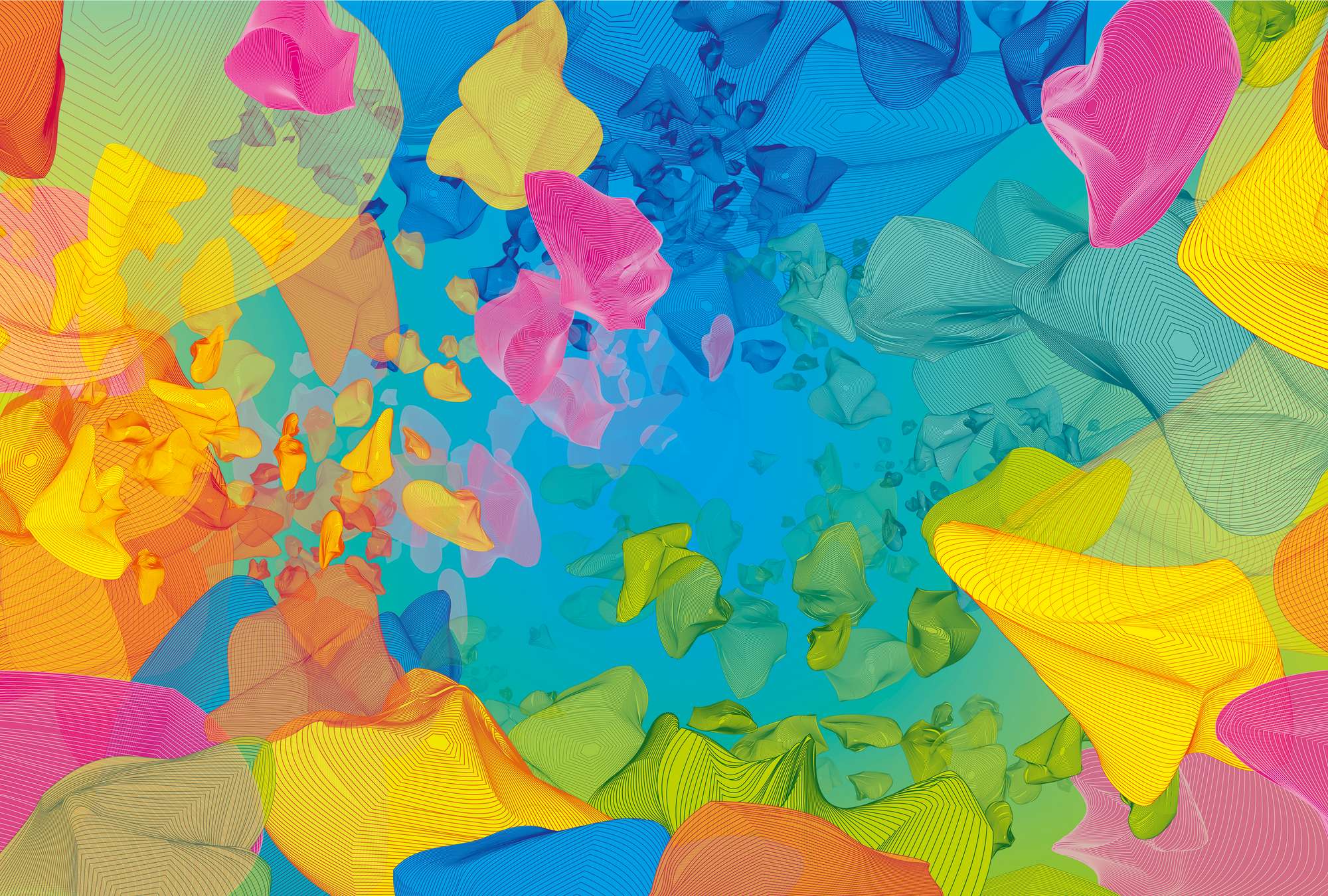 abstract, bunt, Stoff, Textur, Wendungen