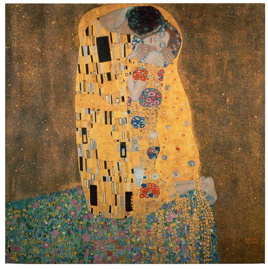             Leinwandbild 'Der Kuss' von Gustav Klimt – 0,50 m x 0,50 m
        