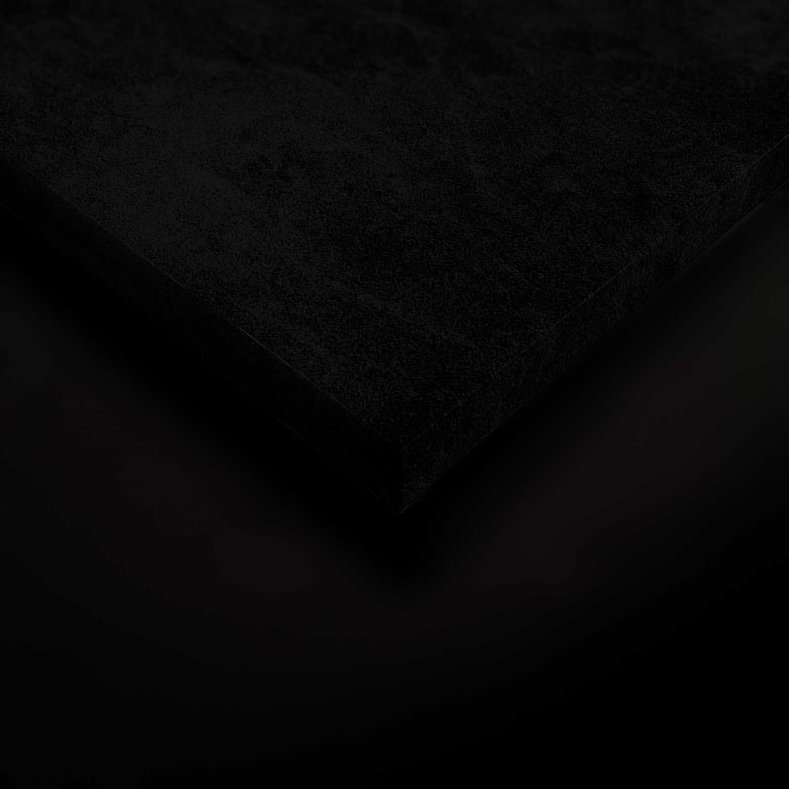             Fiji 3 - Dunkles Leinwandbild Botanical Design in Blau & Grün – 0,60 m x 0,90 m
        