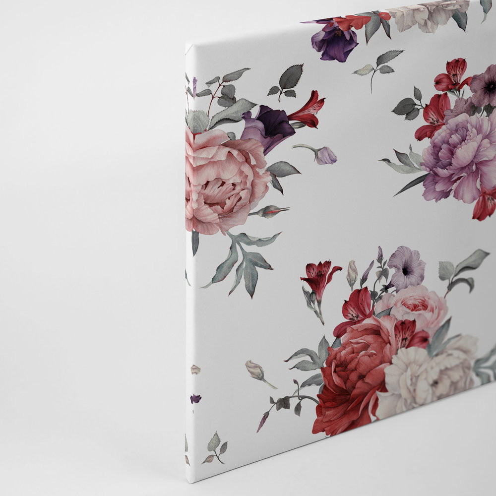             Leinwand romantische Blumen – 0,90 m x 0,60 m
        