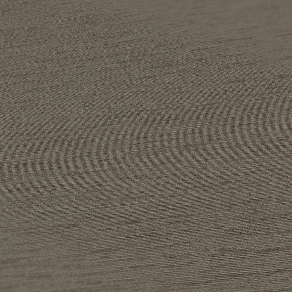             Einfarbige Tapete in Gewebe-Optik mit leichter Struktur, matt – Braun
        