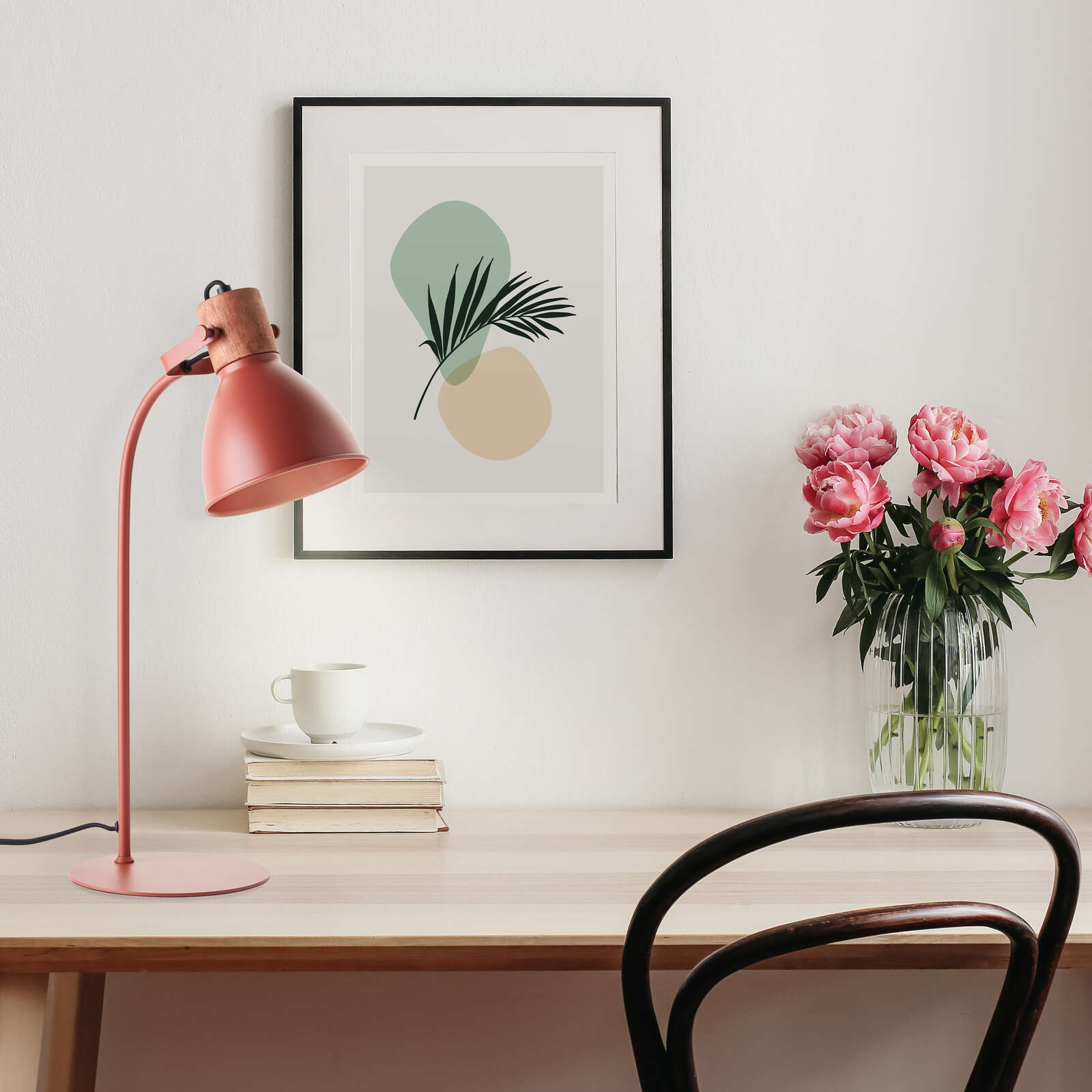             Tischleuchte aus Holz - Franziska 2 – Rot
        