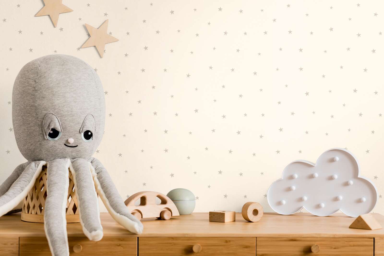 teddy, plush, octopus, baby room, decor