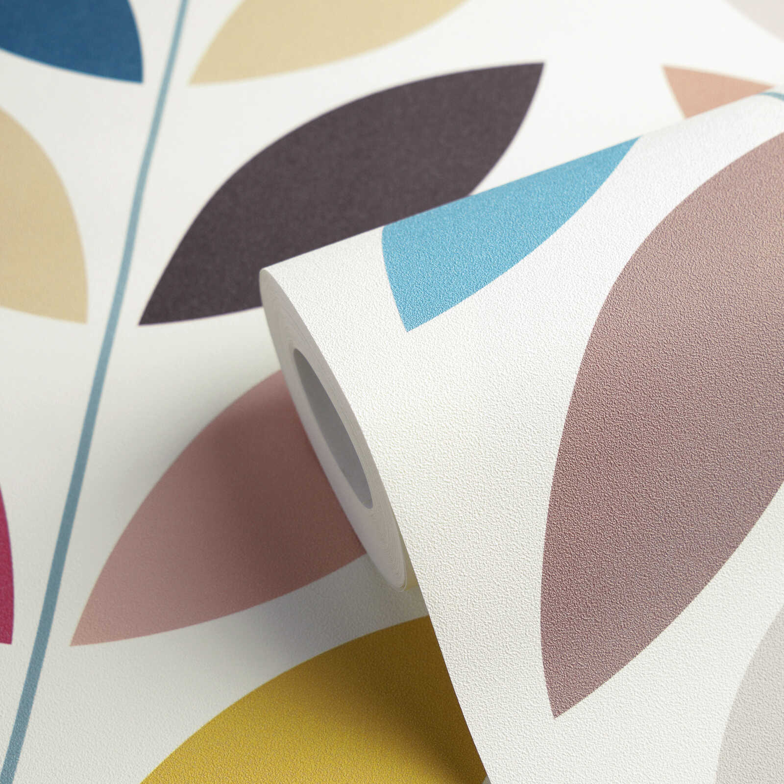 Tapeten, Papierrolle, geometrisch, bunt, Muster