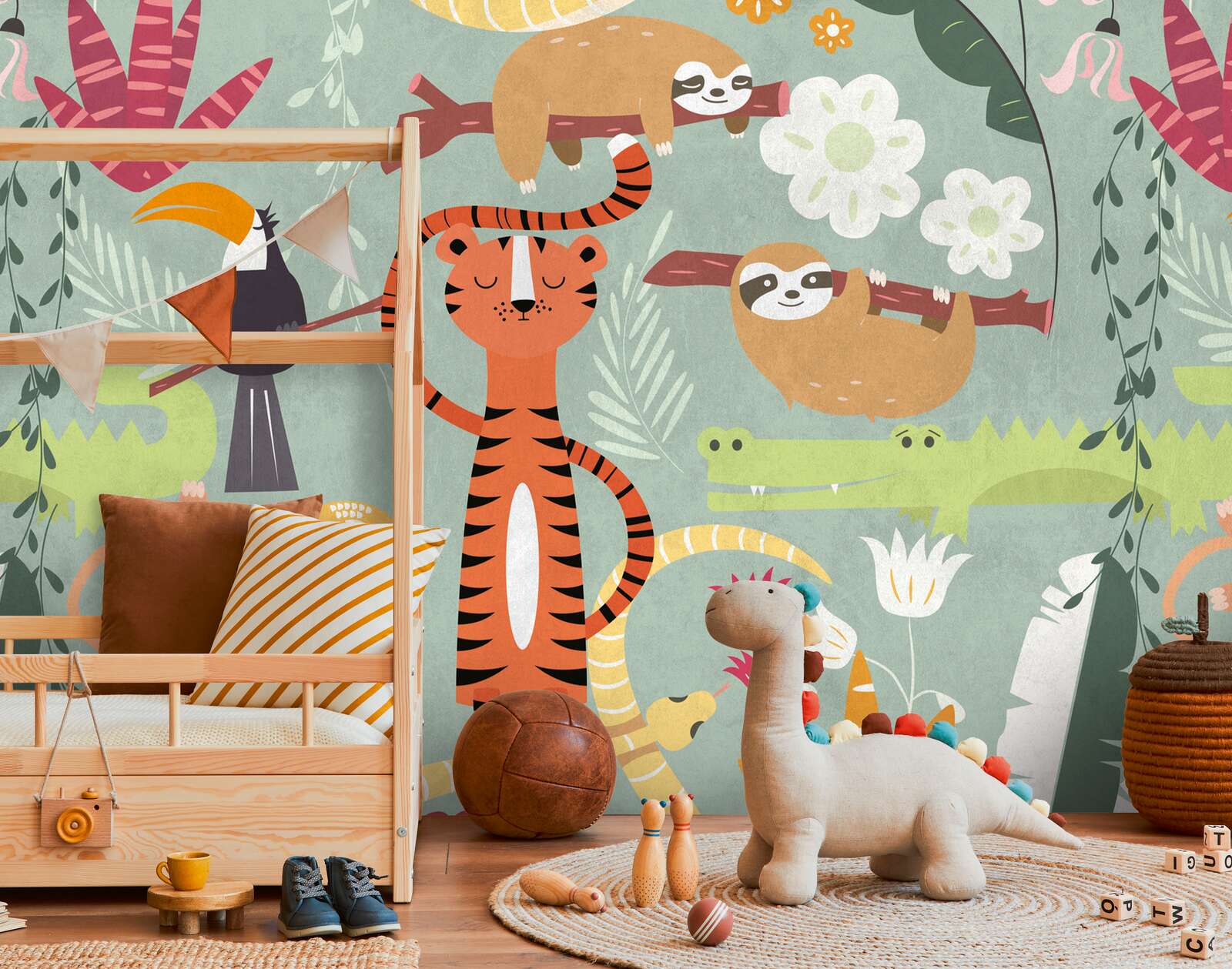 Wandbild, Tiermuster, Kinderzimmer, Spielzeug, Dekoration