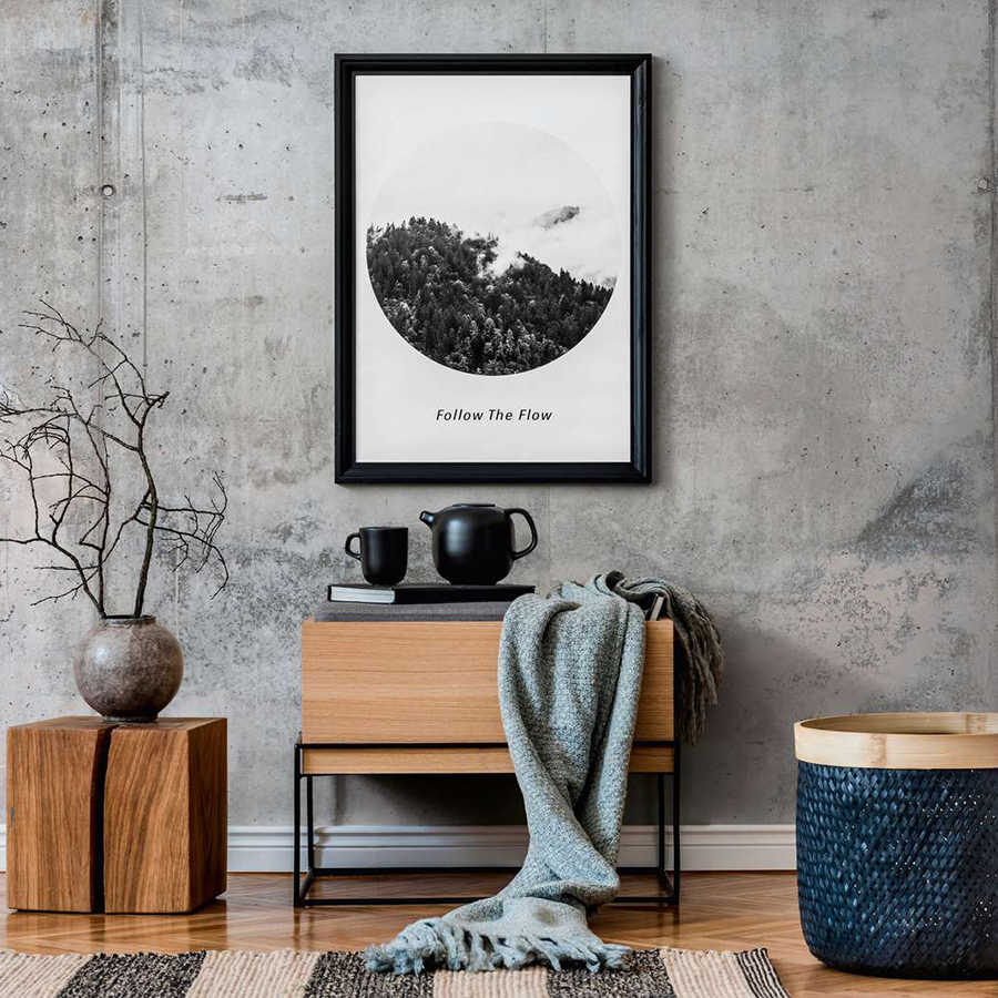         Vintage Concrete Wall Wallpaper with 3D Optics - Grey, White
    