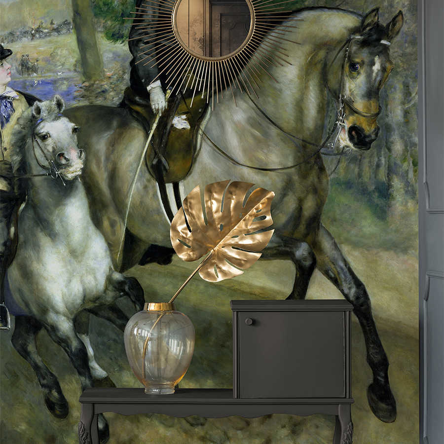         Photo wallpaper "Horsewoman in the Bois de Boulogne" by Pierre Auguste Renoir
    