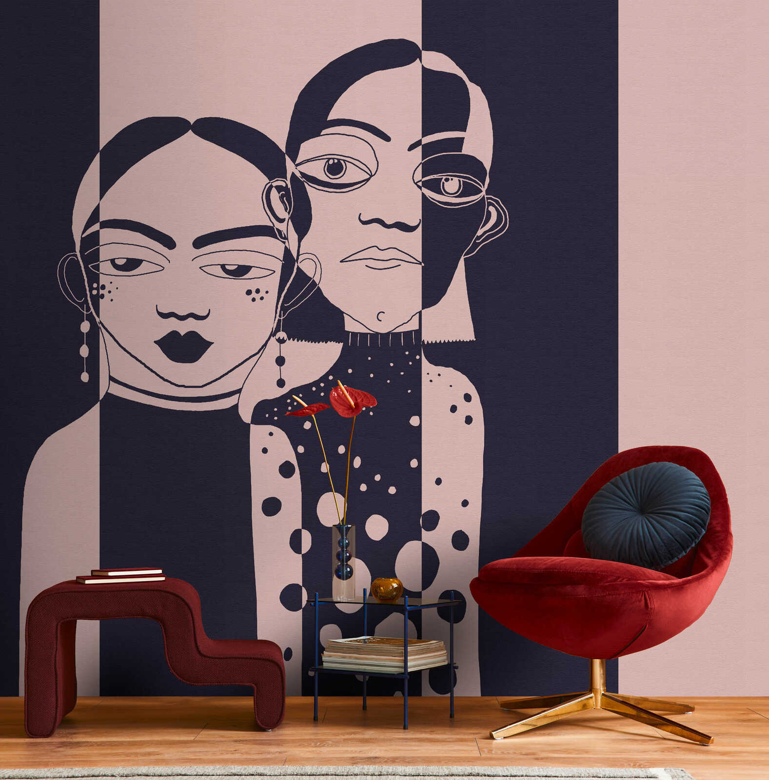 Kunst, Moderne Kunst, Malerei, Gesicht, Person