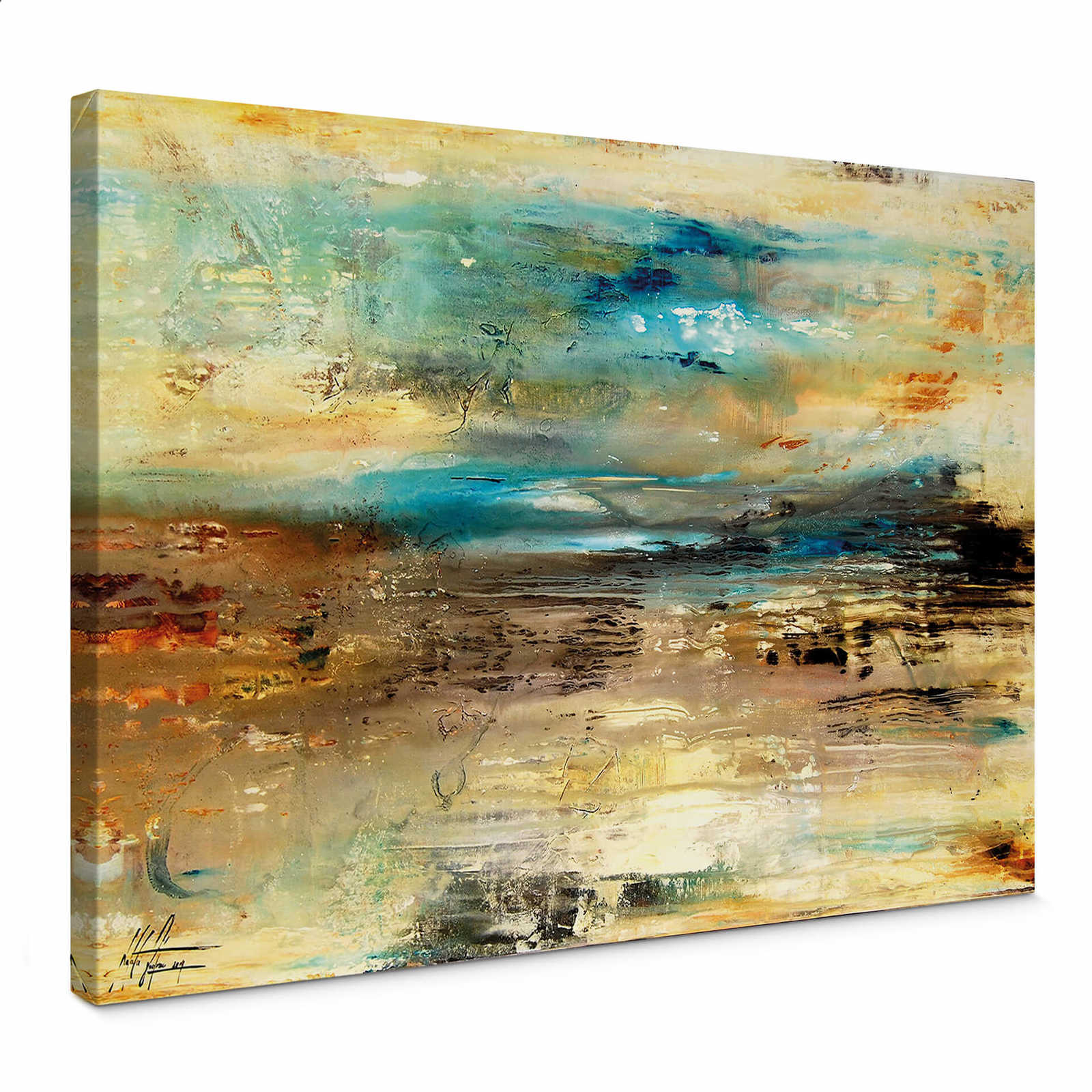         Abstrakte Kunst Leinwandbild Gemälde von Fedrau – 0,70 m x 0,50 m
    