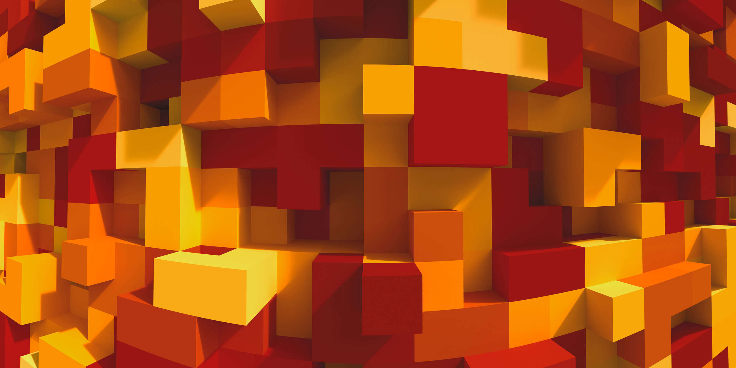 kuben,  geometrisch,  orange,  gelb,  muster