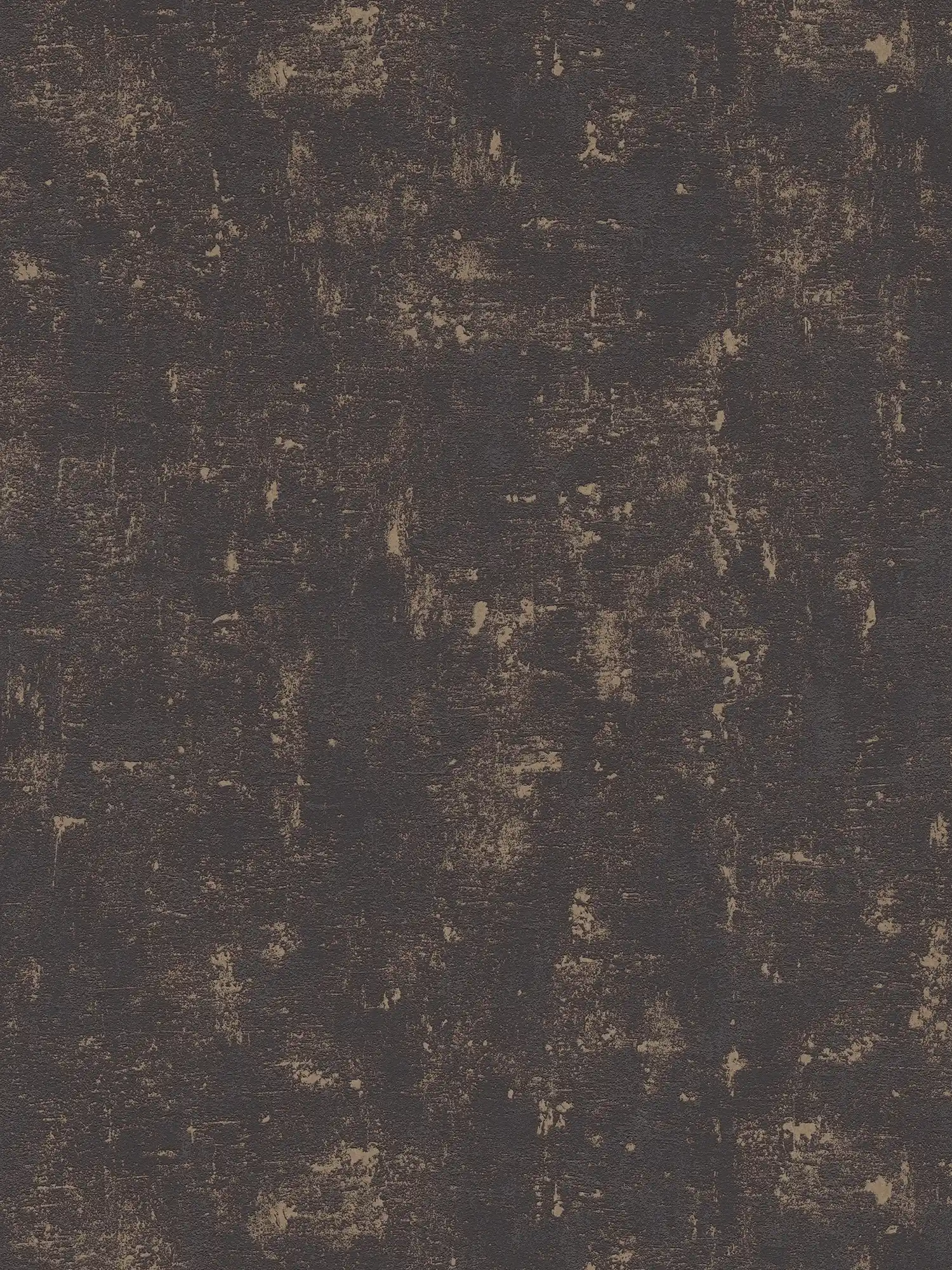         Patroonbehang met abstract raffia patroon - zwart, goud
    