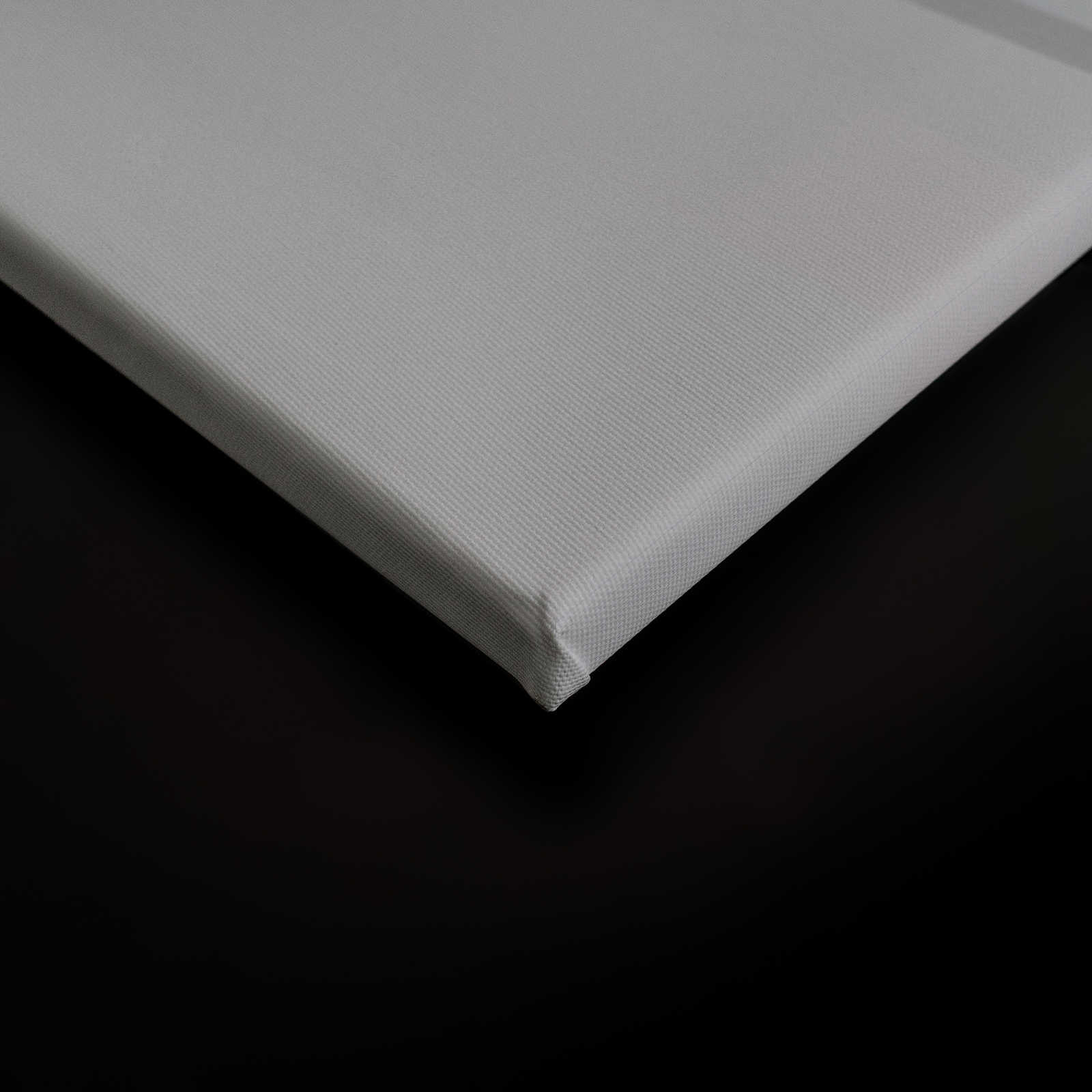             Behind the Wall 1 - 3D Leinwandbild Stahlgrau mit minimalistischem Design – 0,90 m x 0,60 m
        