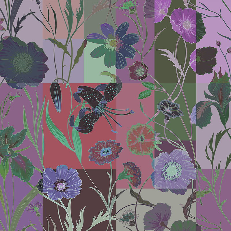 Kunst, Grafiken, Muster, Florales Design, Collage