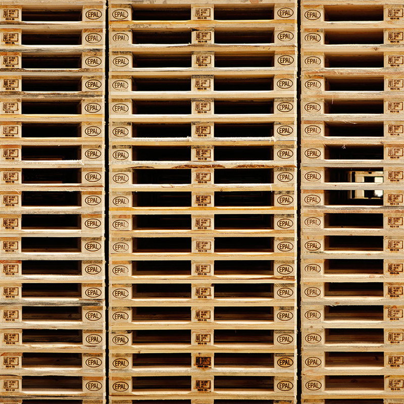 Holzpaletten, Palettenstapel, EU-Palette, stapelte Paletten, Holzstruktur