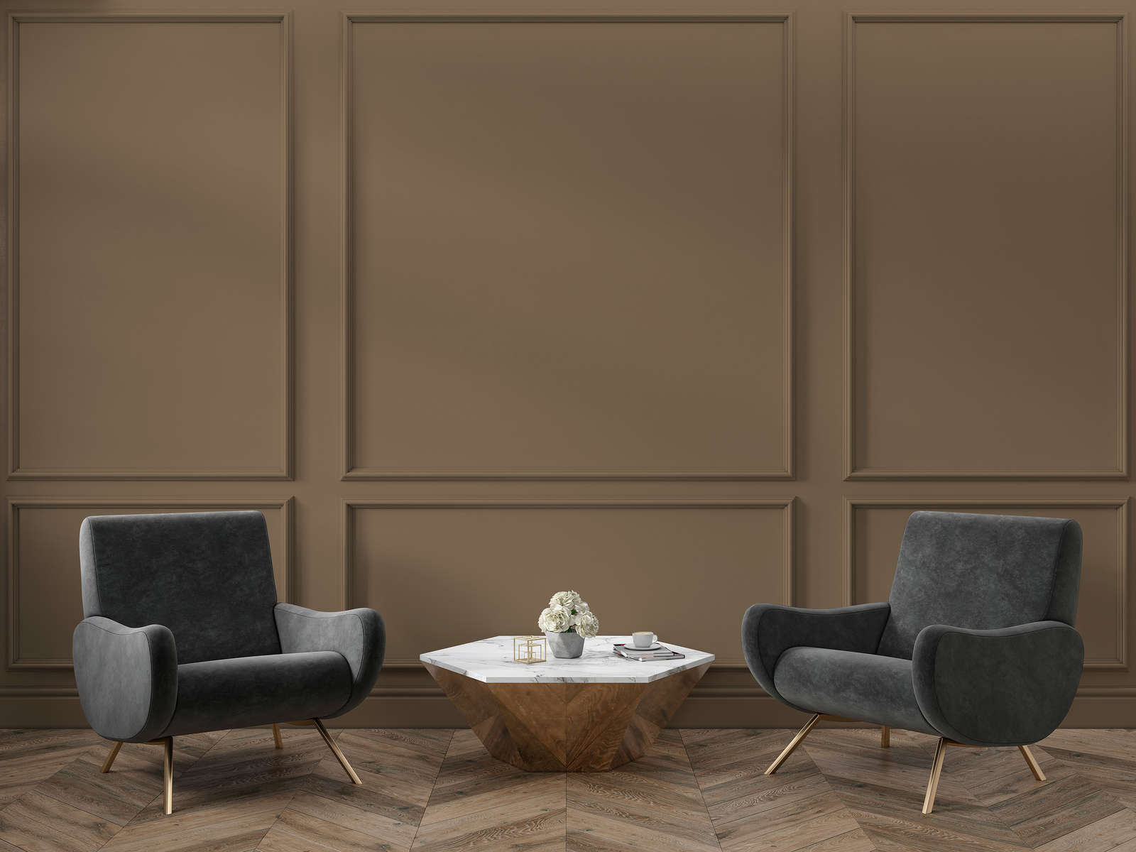             Premium Wandfarbe beruhigendes Braun »Essential Earth« NW711 – 1 Liter
        