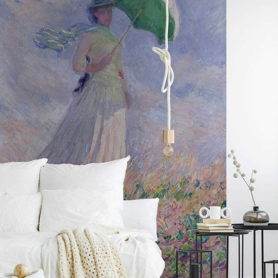 wandbild, esszimmer, lampe, grün, portrait