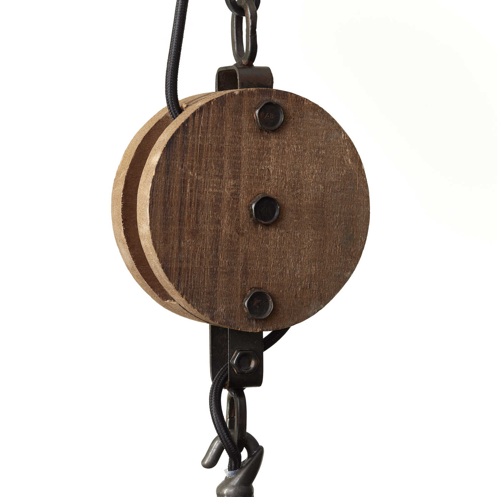 Pendelleuchte aus Holz - Leonie 5 – Schwarz