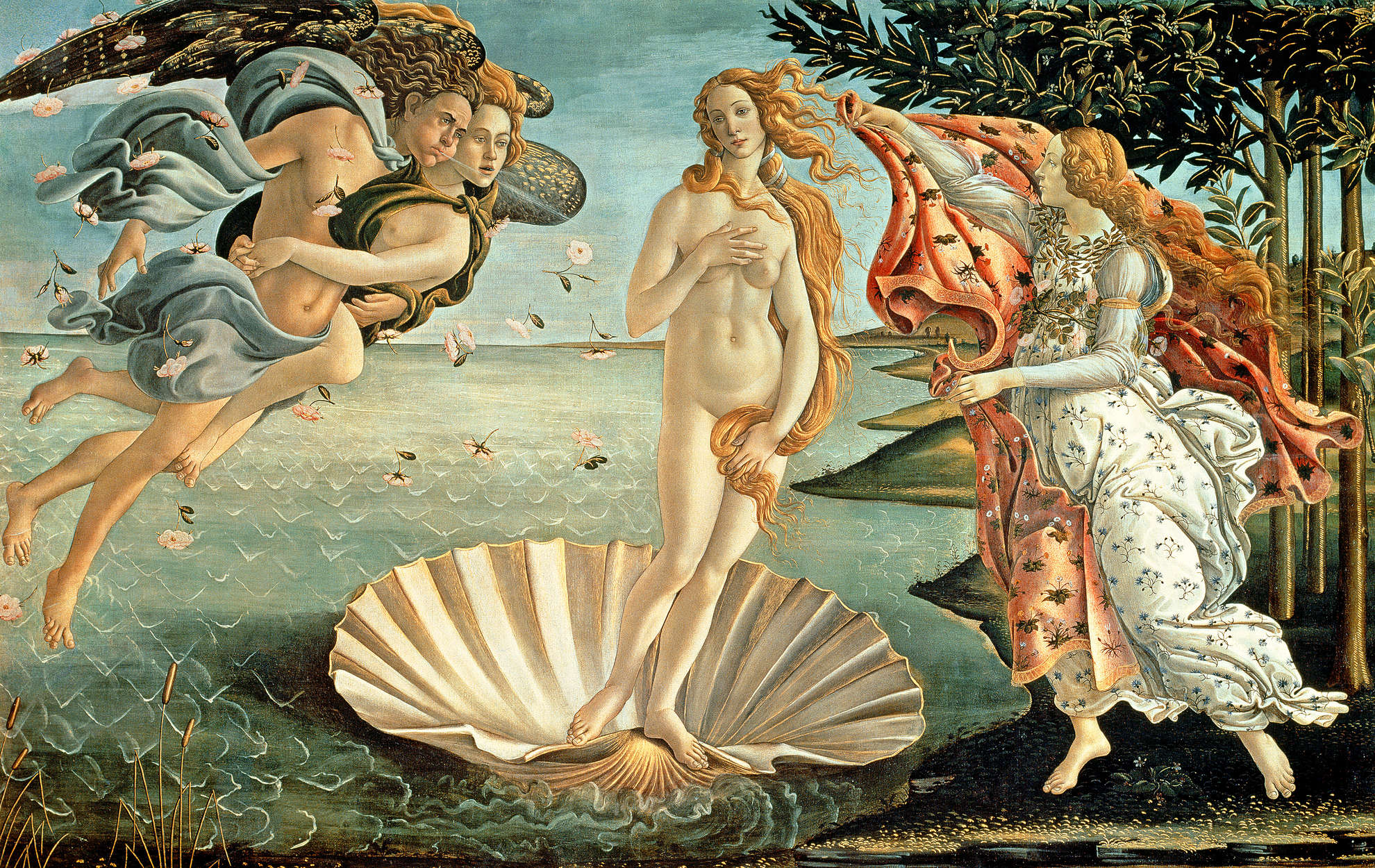 Fototapete 'Die Geburt der Venus' von Sandro Botticelli
