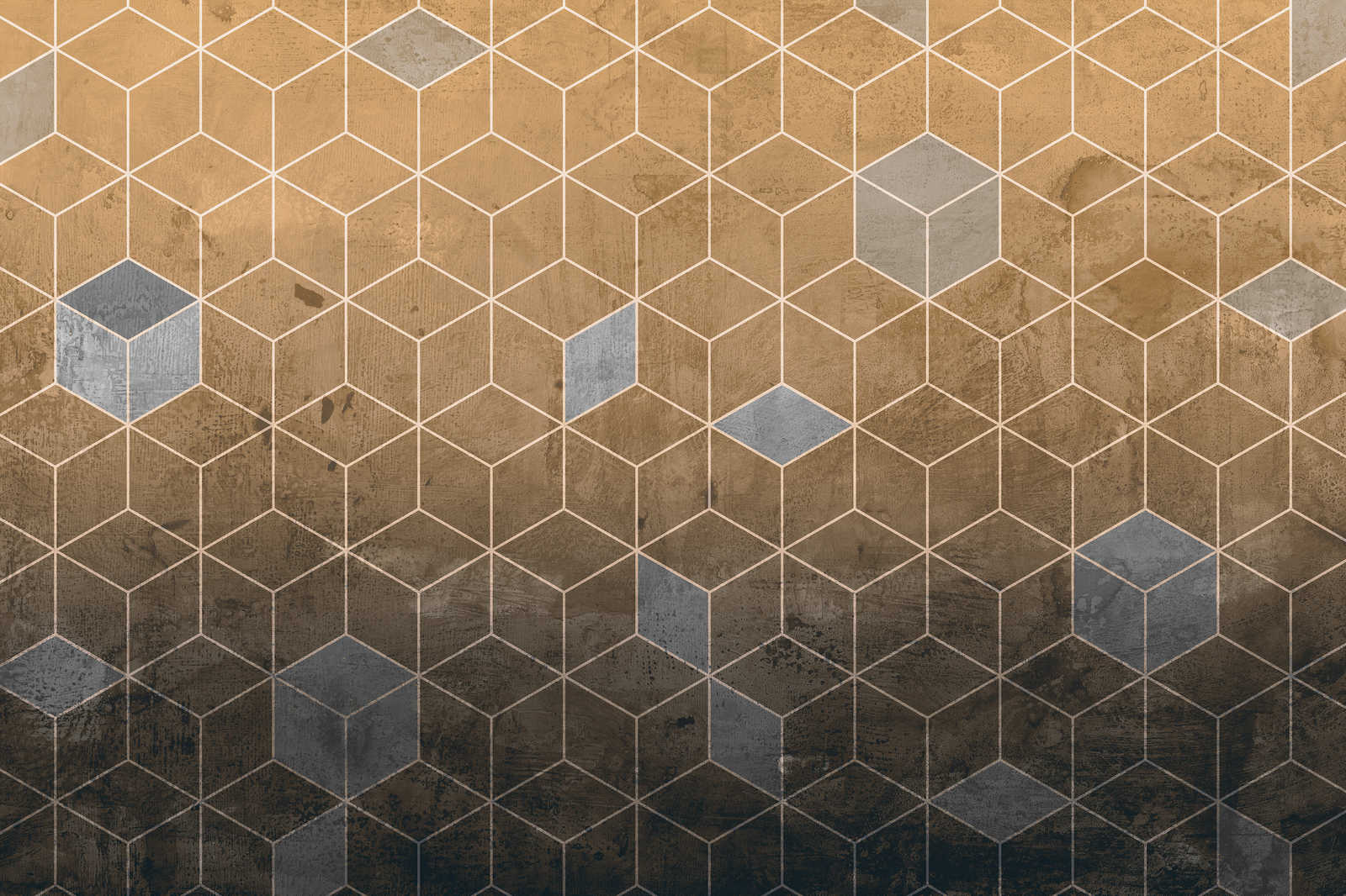             Leinwandbild mit Blockmuster in 3D Optik – 0,90 m x 0,60 m
        