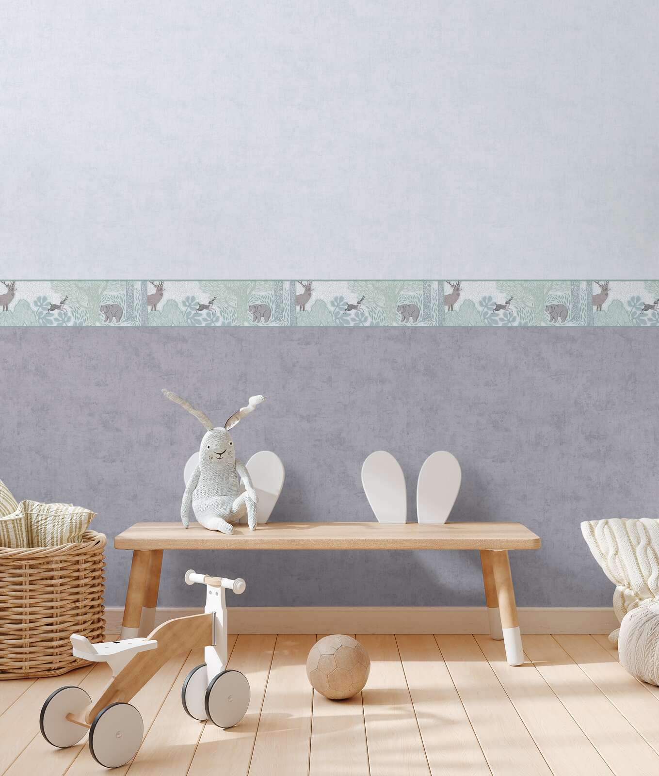             Uni Kinderzimmer Vliestapete - Zeitlos und elegant als ideale Ergänzung zu unseren Motivtapeten – Grün
        