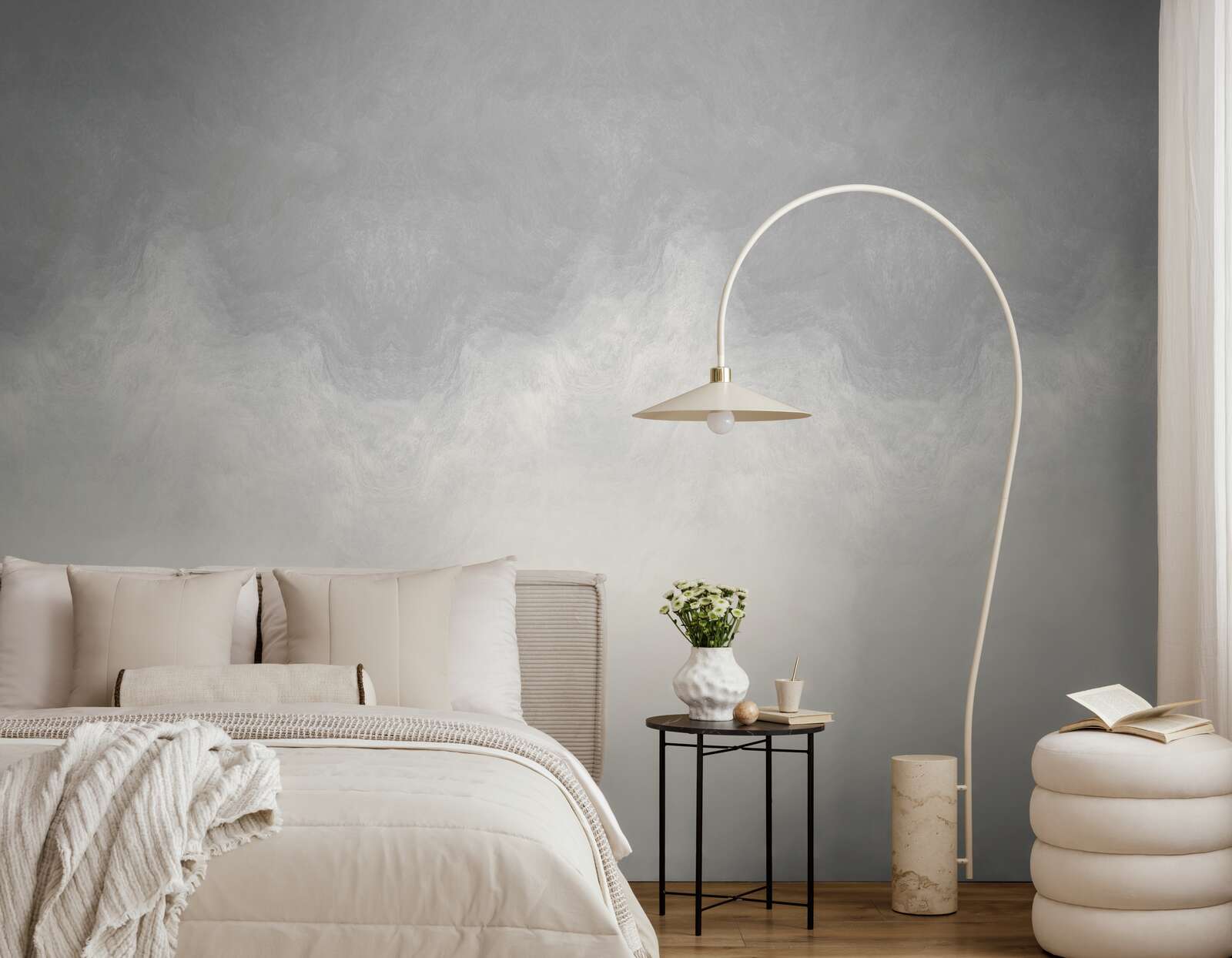 Wohnzimmerkamera, Schlafzimmer, Nachttisch, Bett, Leselampe