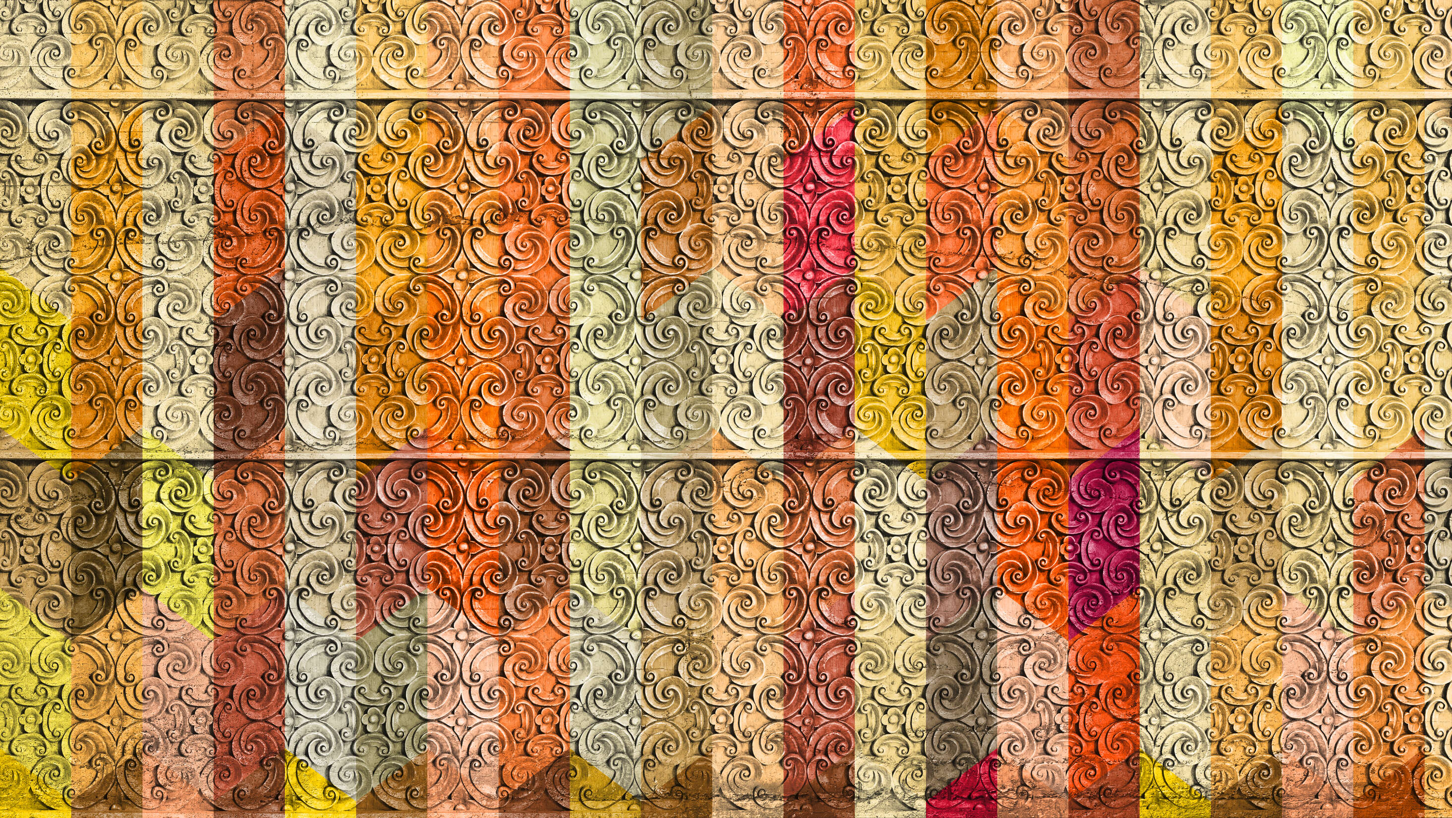 Kunst, Ornament, Wandteppich, Muster, Tor
