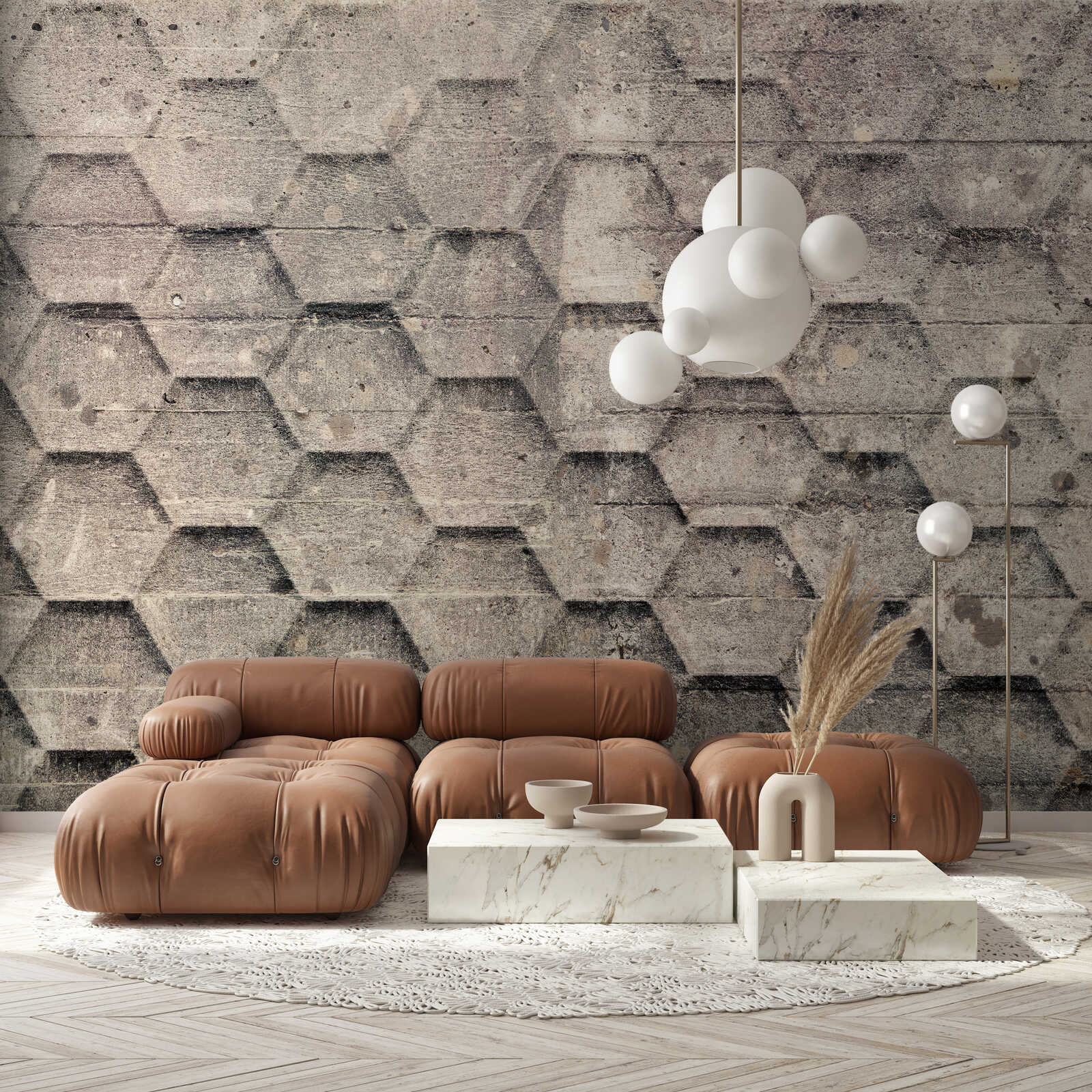 Sofa, Sessel, Wohnzimmermöbel, Leder, Braun