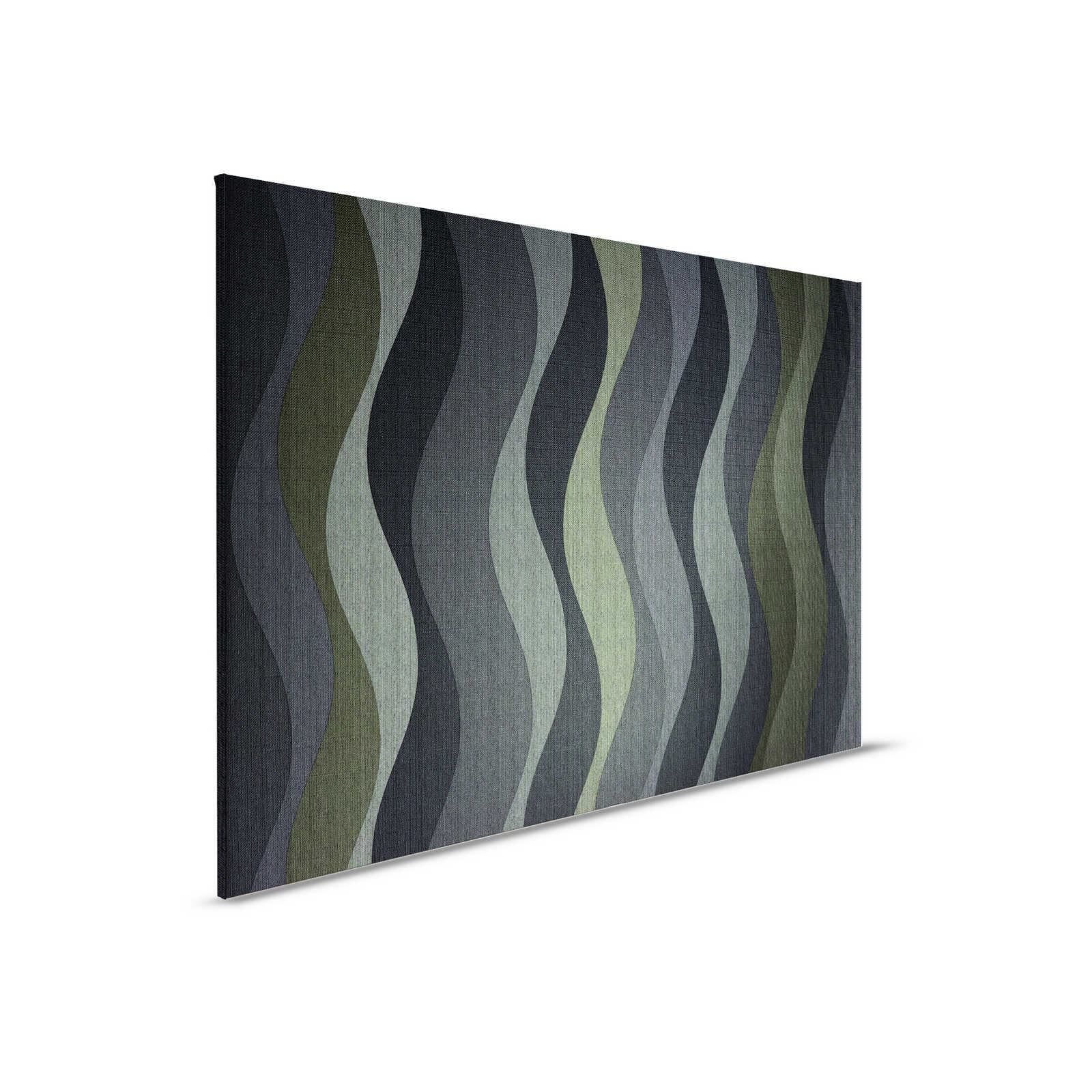         Savoy 2 - Vague graphique toile rétro design années 50 - 0,90 m x 0,60 m
    