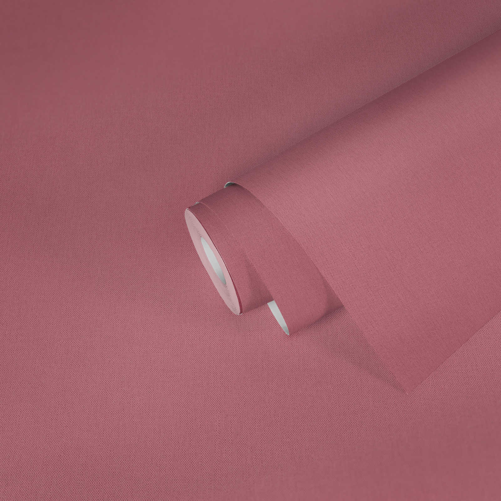             Tapete Altrosa uni, matte Oberfläche & Textilstruktur – Rosa
        