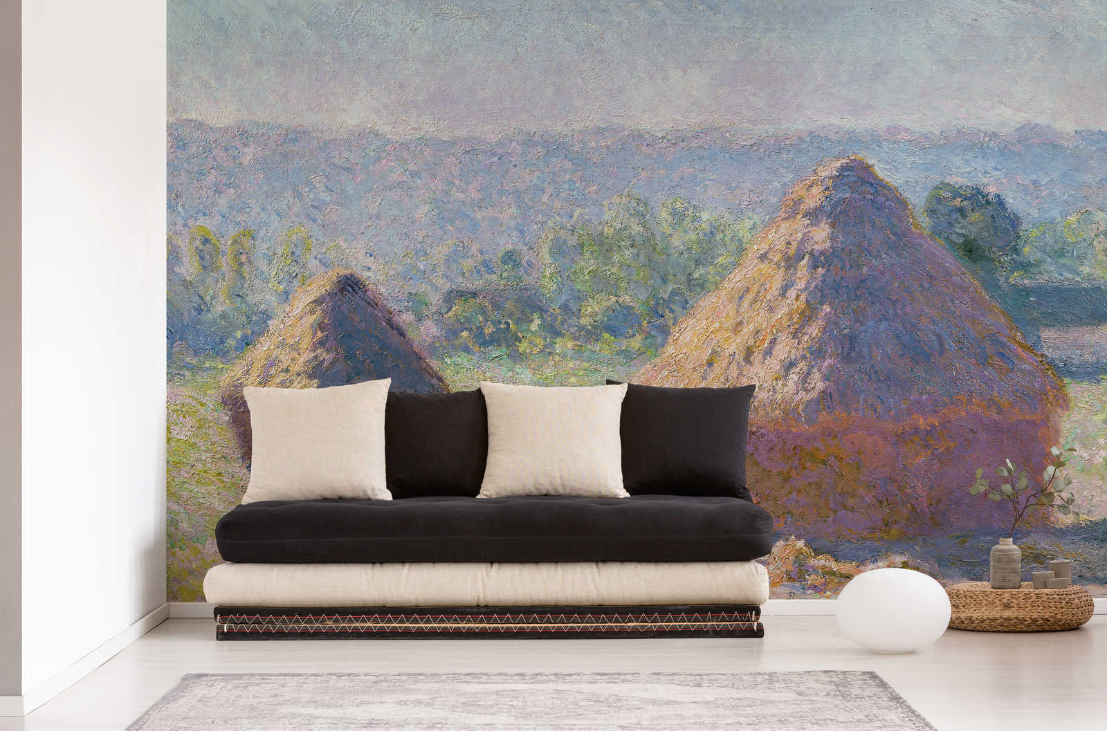 Sofa, Couch, Kissen, Sessel, Wandtapete