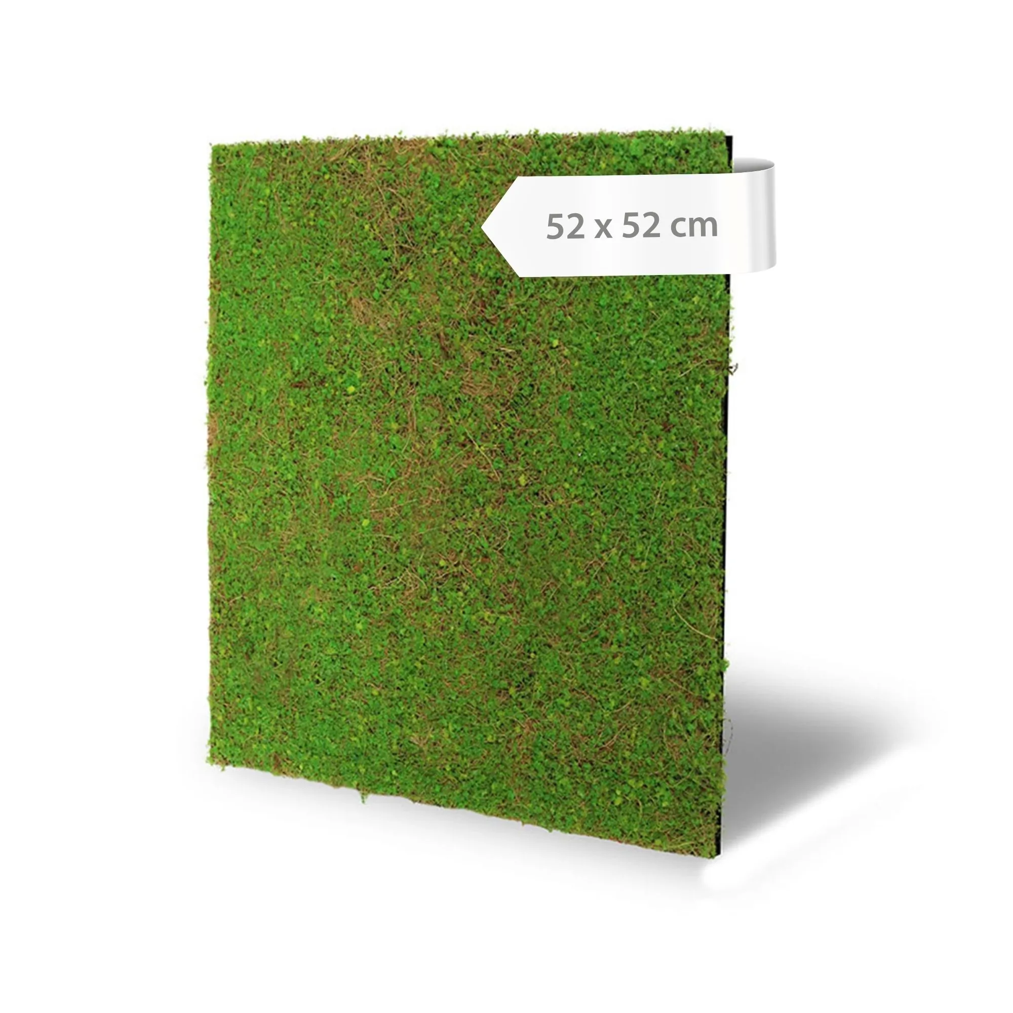 Wall panels – artificial plants with a coconut fibre look, 52 x 52 cm – green