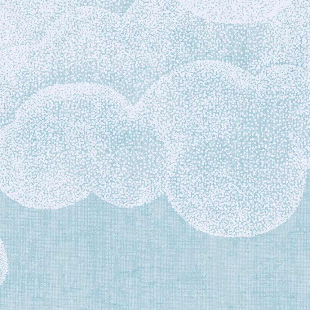             Kinderzimmer Vliestapete mit Wolkenmotiv – sanfte Himmelslandschaft für ein beruhigendes Raumwirkung – Blau, Weiß
        