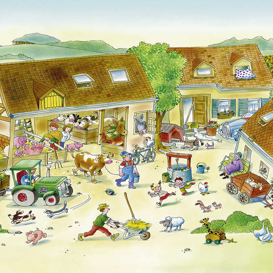farm, farm animals, barn, animals, farmyard