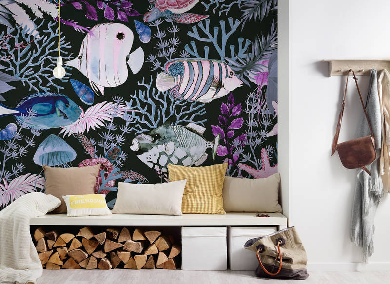 Wandtapete, Unterwasser-Tapete, Muster-Tapete, Fantasie-Tapete, Wohnzimmer-Dekoration