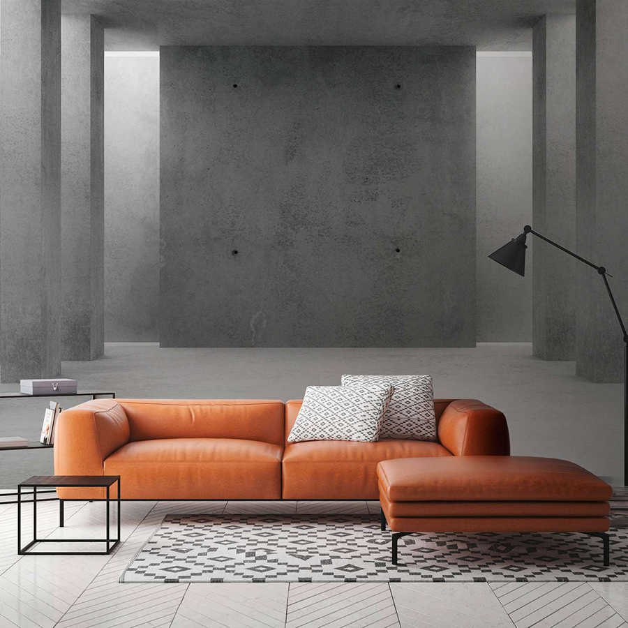 Sofa, Leder, Orange, Sektionssofa, Wohnzimmer