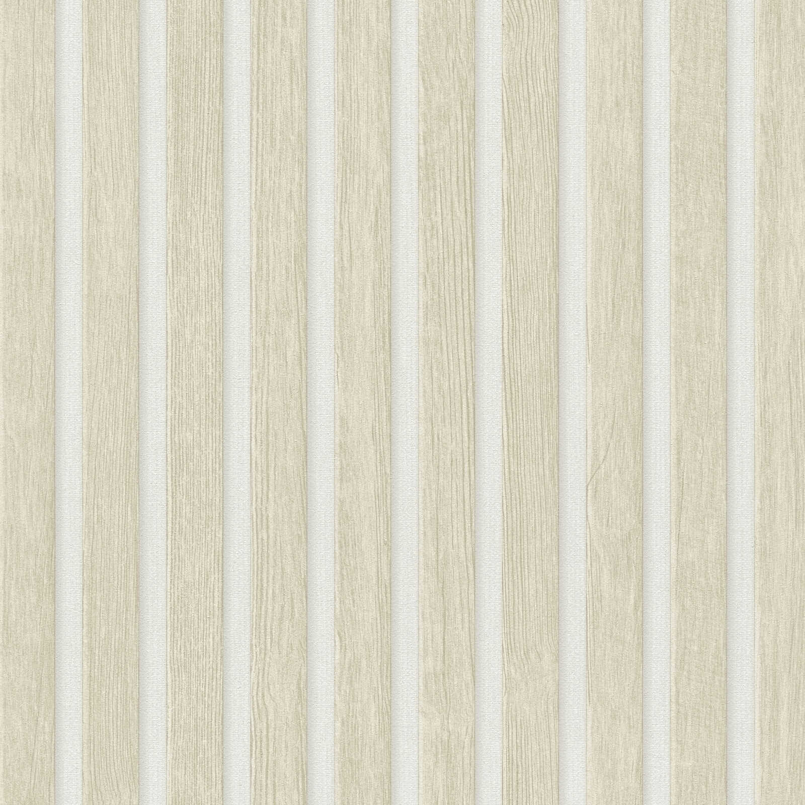         Selbstklebendes Panel Akustikpaneele Optik für eine natürliche Eleganz und zeitlose Raumgestaltung – Beige, Weiß
    