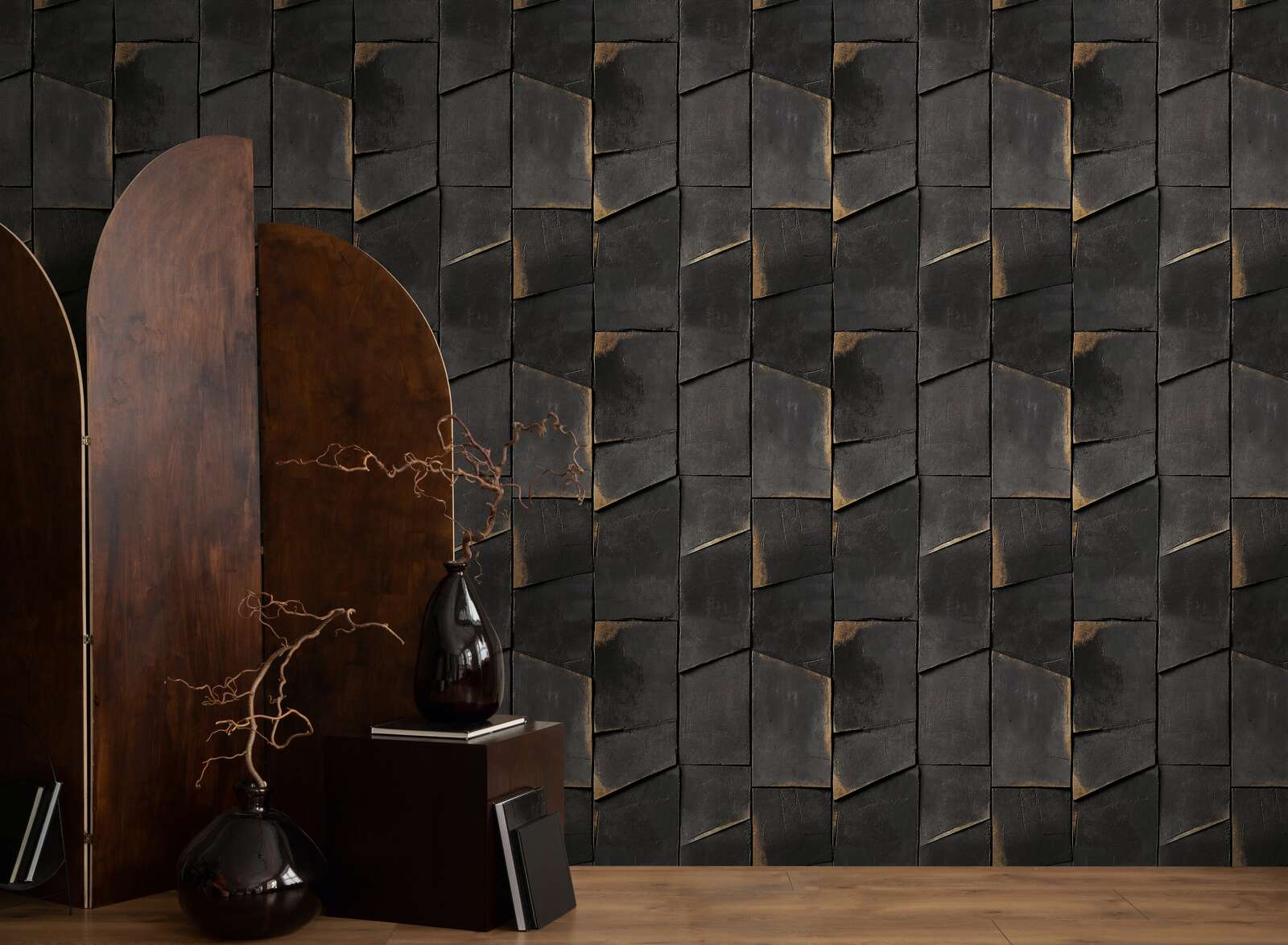 Wandpanel, Wandverkleidung, Holzwand, Mondholz, Dekowoody