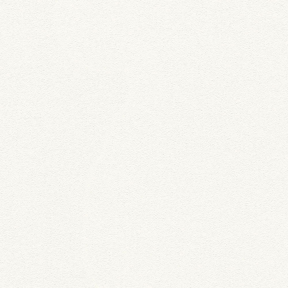             Seidenmatte Vliestapete Weiß uni mit flacher Struktur
        