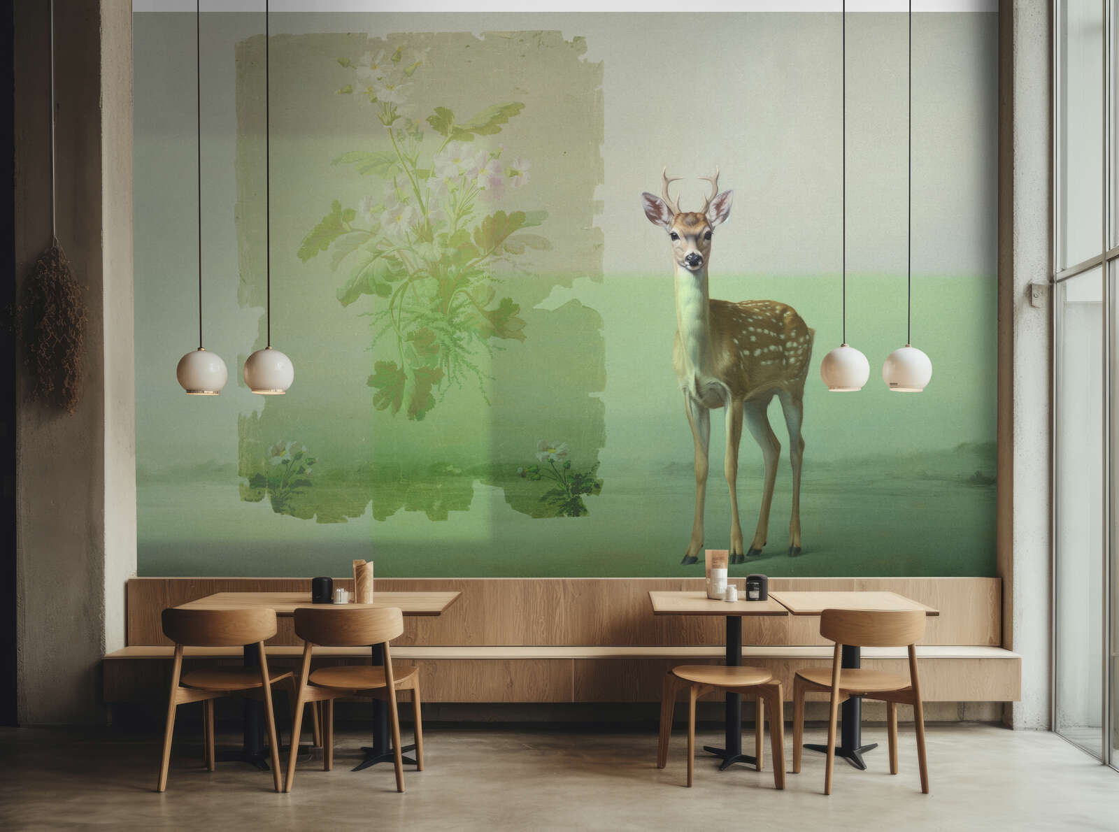Innenarchitektur, Esszimmer, Esstisch, Antilope, Gemälde