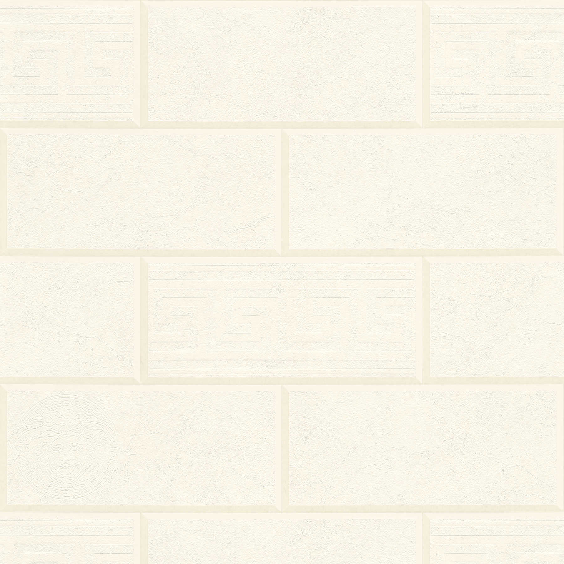         VERSACE wallpaper stone look design & meander - cream
    
